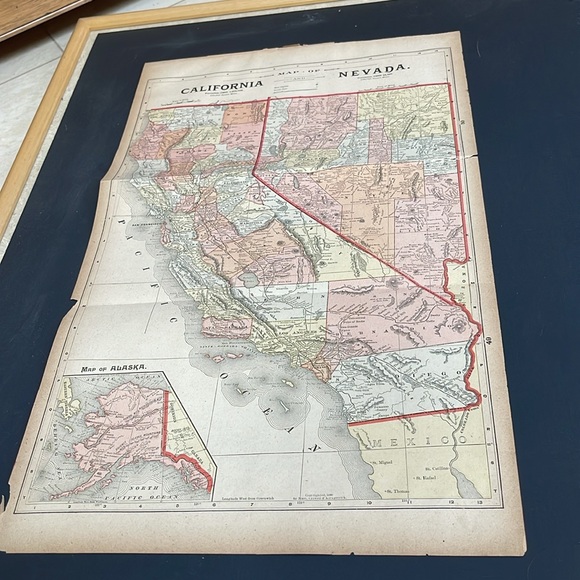 Antiquarian Map of Texas: Fragile; Ready to Matt/Frame:Circa 1892. (Reserved) - Picture 6 of 9